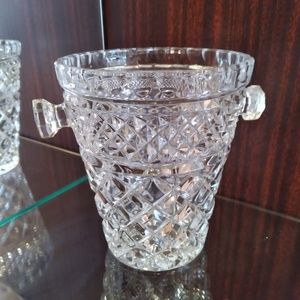 Vintage Crystal Ice Bucket
